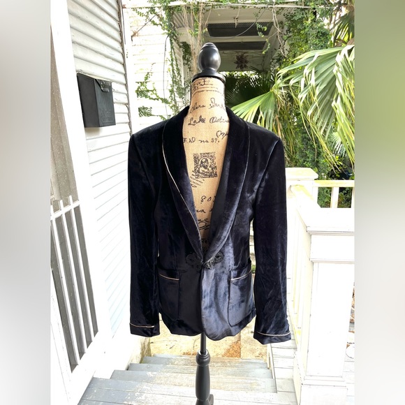 ASOS Men's Black Velvet Smoking Jacket